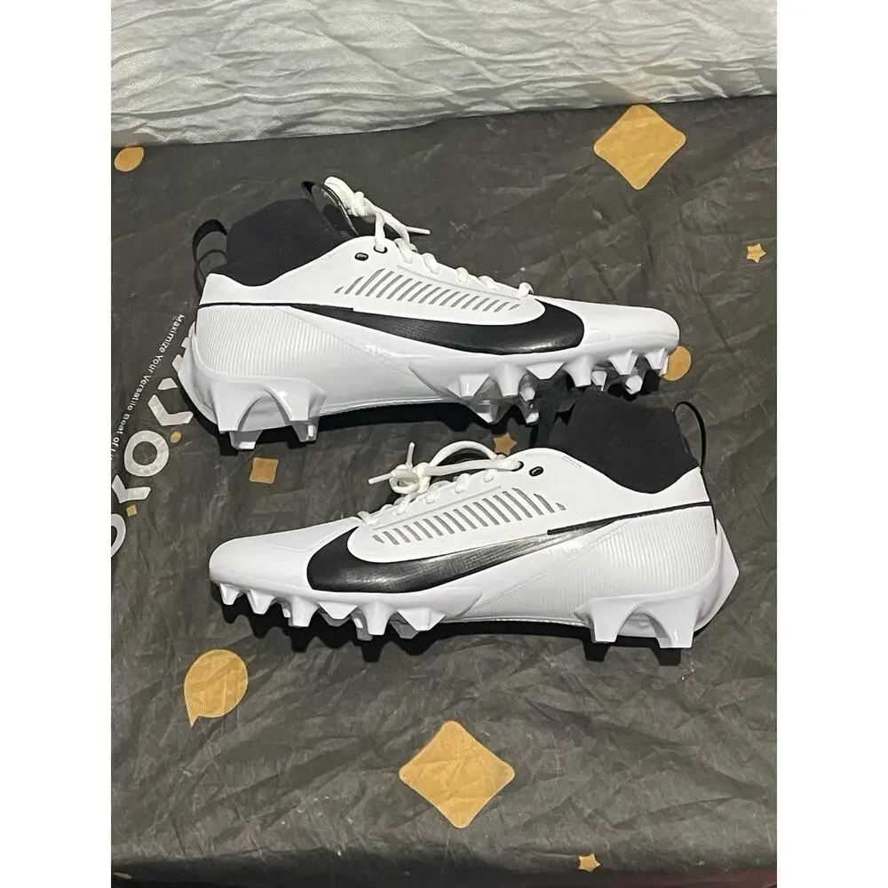 New Men’s 11.5 Nike Football Cleats White Black Vapor Edge Pro 360 2 FZ4267-100